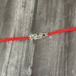 925 SILVER DISNEY FONT NAME RAKHI WITH HEART - Image 3