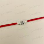 925 SILVER DESIGNER RAKHI WITH WINGS & CROWN