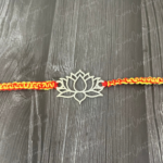 925 SILVER LOTUS RAKHI