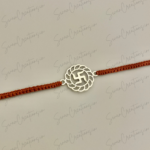 925 SILVER SWASTIK RAKHI