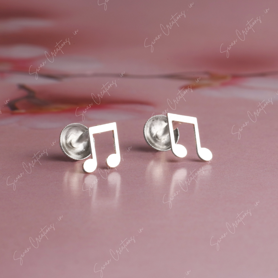 beam -swancreations-earrings-everday earrings-925 silver stud-925 earrings-silver earring-925 silver earring 925 Silver Earring - BEAM - Image 1