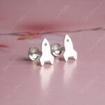 925 Silver Earring - ROCKET