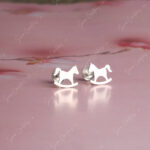 925 Silver Earring - ROCKING HORSE