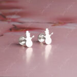 925 Silver Earring - SNOWMAN