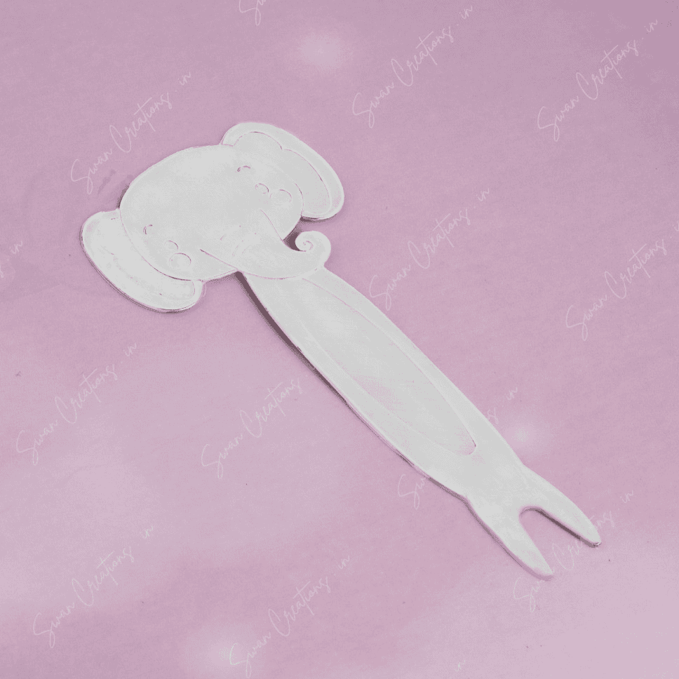 925 Silver Elephant Fork - Image 1