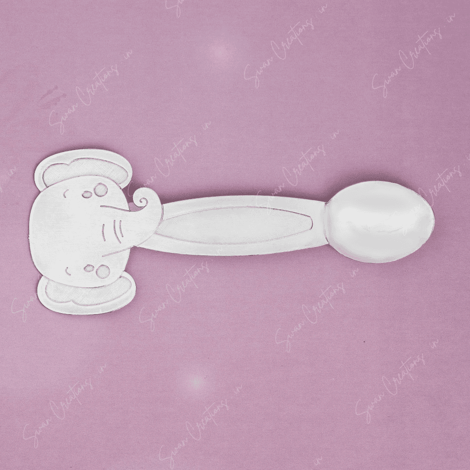 925 Silver Elephant Spoon - Image 2