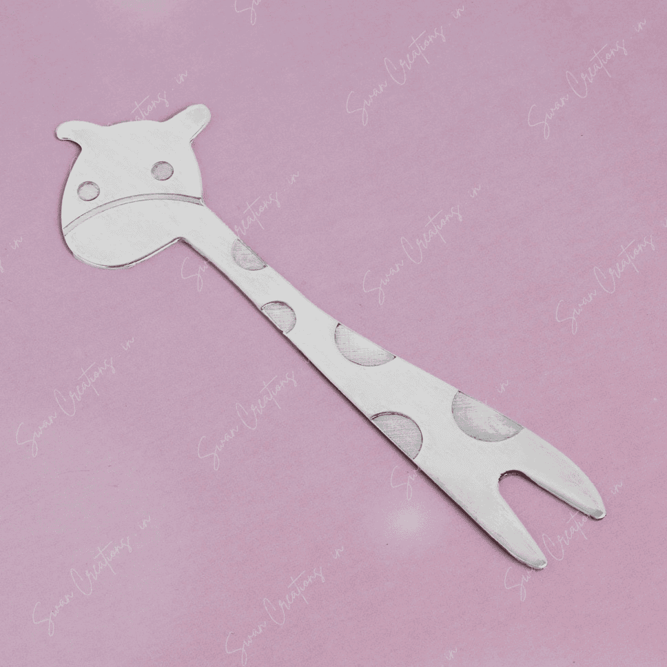 925 Silver Giraffe Fork - Image 1