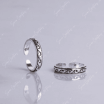 925 SILVER ADJUSTABLE TOE RINGS - SOFT SWIRL