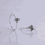 925 SILVER ADJUSTABLE TOE RINGS – SIMPLE MOTIF