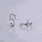 925 SILVER ADJUSTABLE TOE RINGS -TWINKLE STAR