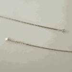 925 dual tone twisted chain anklet - Image 2