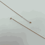 925 rose gold plated box chain anklet - Image 3