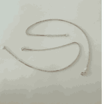 925 dual tone box chain anklet