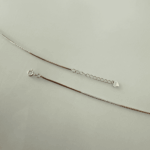925 dual tone twisted box chain anklet - Image 2