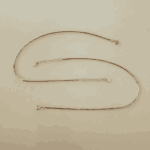 925 dual tone twisted snake chain anklet