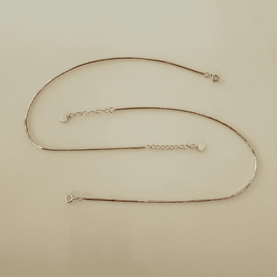 swancreations, 925silver jewellery, silveranklet, simple anklet, dual tone anklet, rose gold silver anklet 8 925 dual tone twisted box chain anklet - Image 1