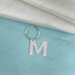 925 SILVER ALPHABET KEYCHAIN