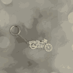 925 SILVER BIKE KEYCHAIN