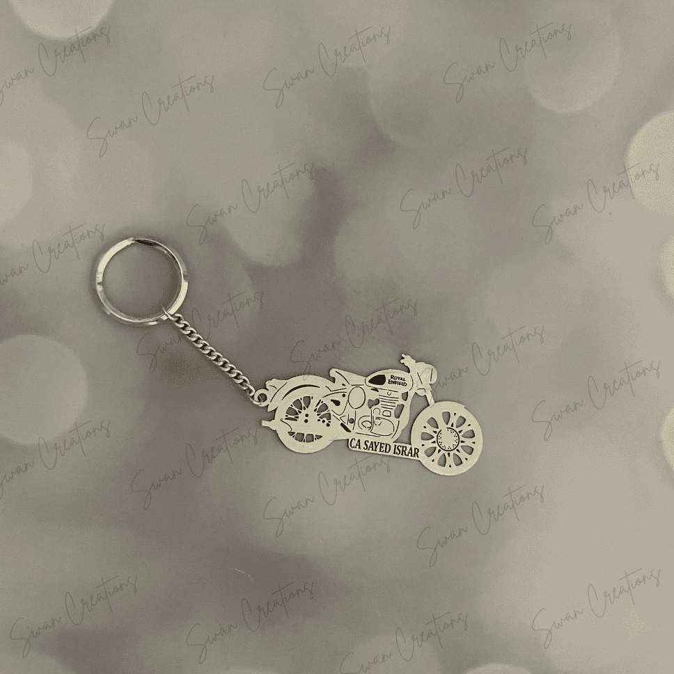 925 silver, keychains, personalised keychains , custom made, gifts for all 3 925 SILVER BIKE KEYCHAIN - Image 1