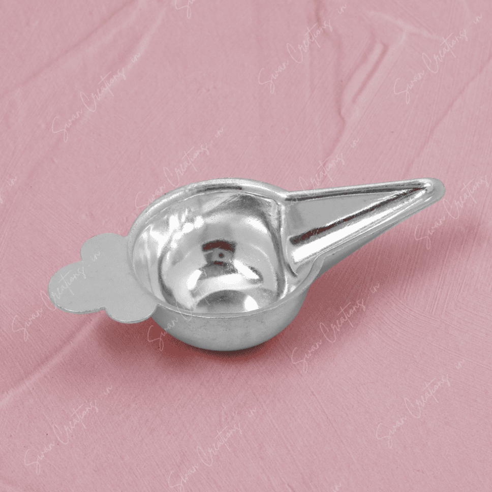 baby articles, swancreations, 925silver articles, baby feeder, sangada, palada, medicine dropper in silver, baby essentials, 925 silver 1 925 SILVER BABY FEEDER - BLOOM - Image 1